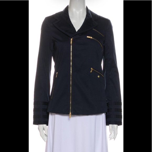 Z Spoke by Zac Posen Jackets & Blazers - NWT Zac Posen Navy Blue Biker Jacket with tags size 6